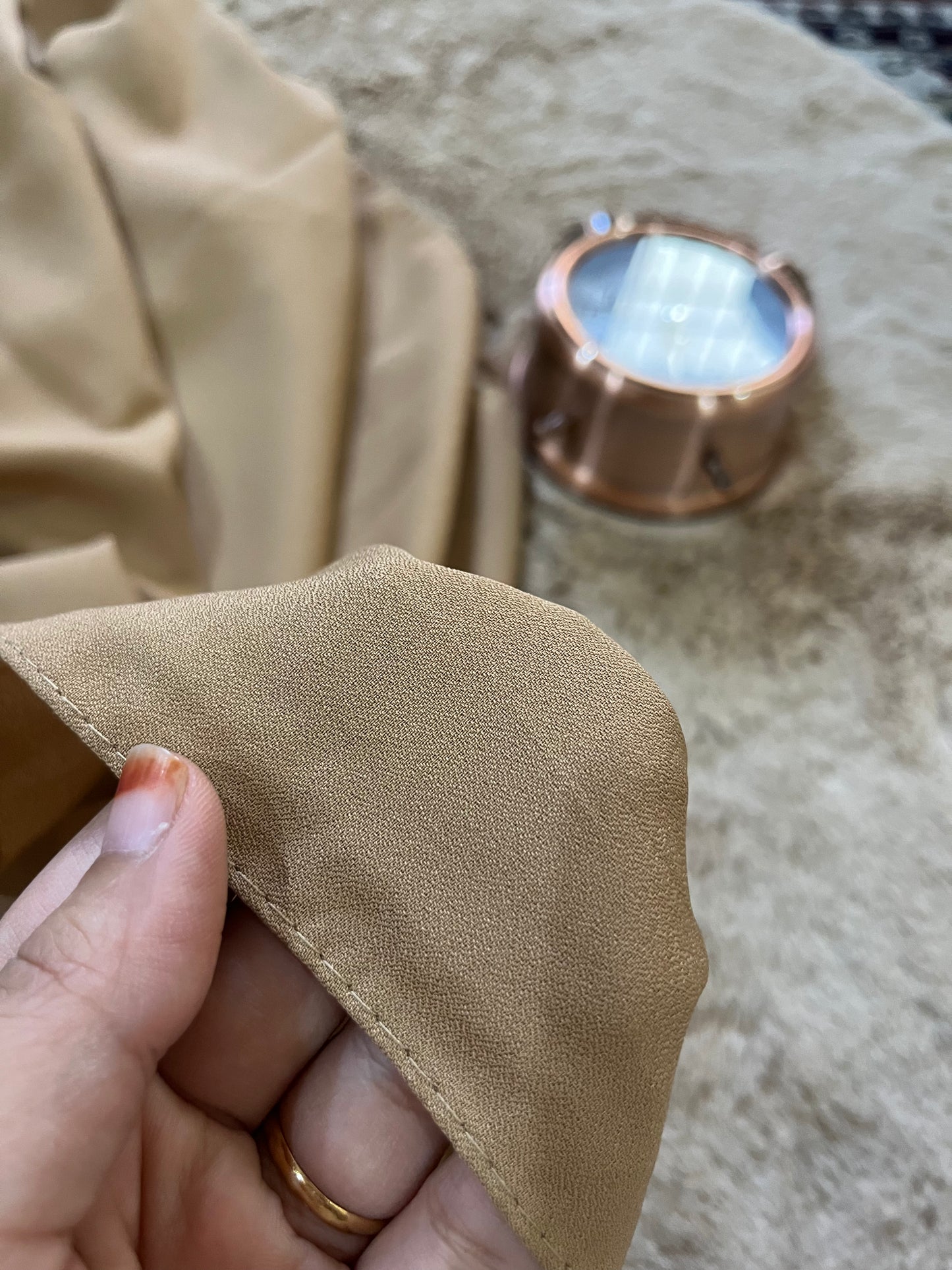 Sand | Matte Chiffon Hijab - Elegance Redefined | 180*75 Size
