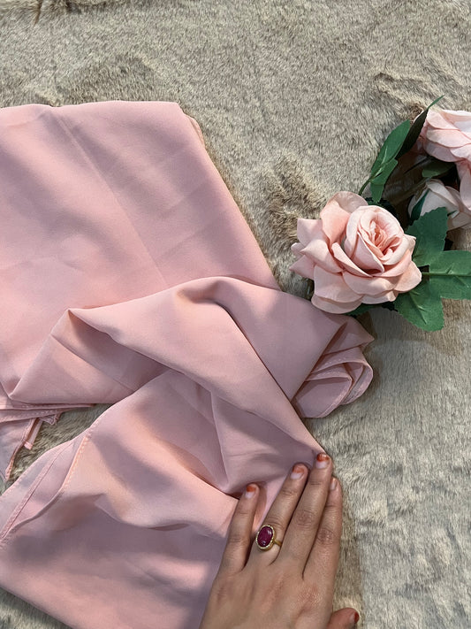 Baby Pink | Heavy Chiffon Hijab - Elegance Redefined | 180*75 Size