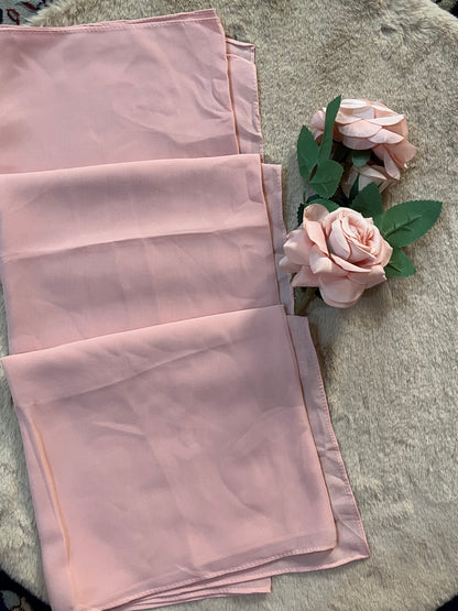 Baby Pink | Heavy Chiffon Hijab - Elegance Redefined | 180*75 Size