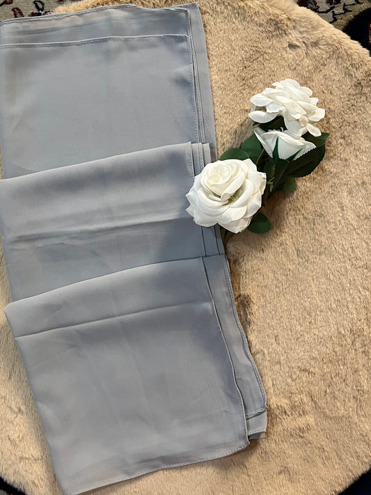 Cool Grey | Heavy Chiffon Hijab - Elegance Redefined | 180*75 Size