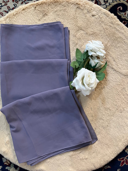 Wisteria Purple | Heavy Chiffon Hijab - Elegance Redefined | 180*75 Size