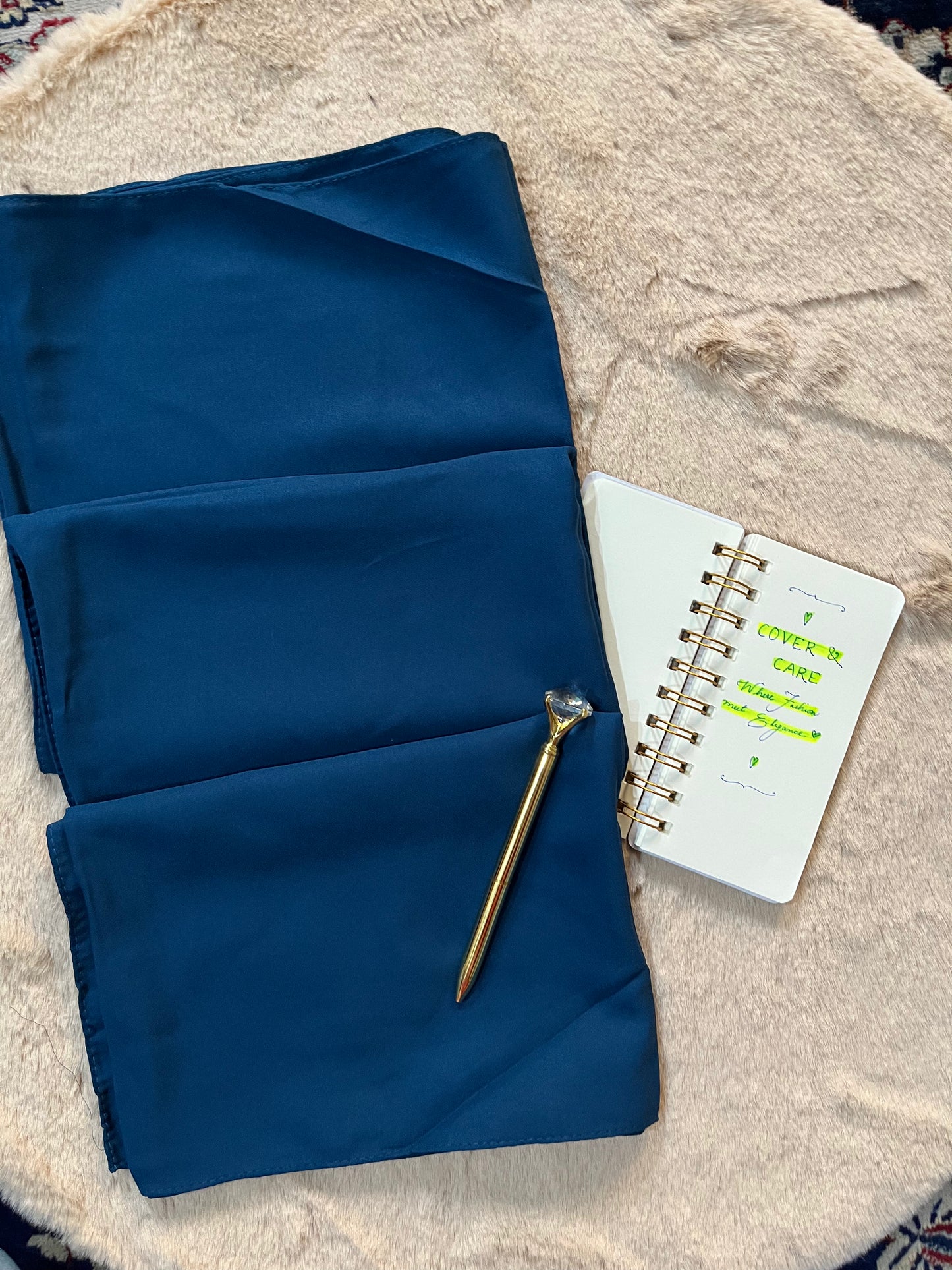 Cobalt Blue | Matte Chiffon Hijab - Elegance Redefined | 180*75 Size