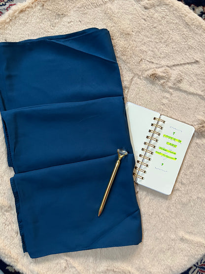 Cobalt Blue | Matte Chiffon Hijab - Elegance Redefined | 180*75 Size