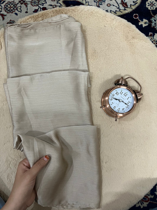 Tapestry Beige Shine | Muna Satin Hijab - Elegance Redefined | 180*75 Size