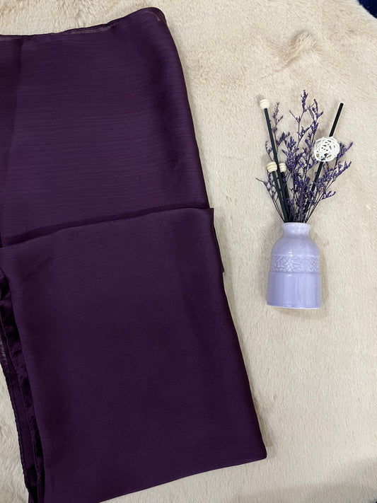 Plum Purple Shine | Muna Satin Hijab - Elegance Redefined | 180*75 Size
