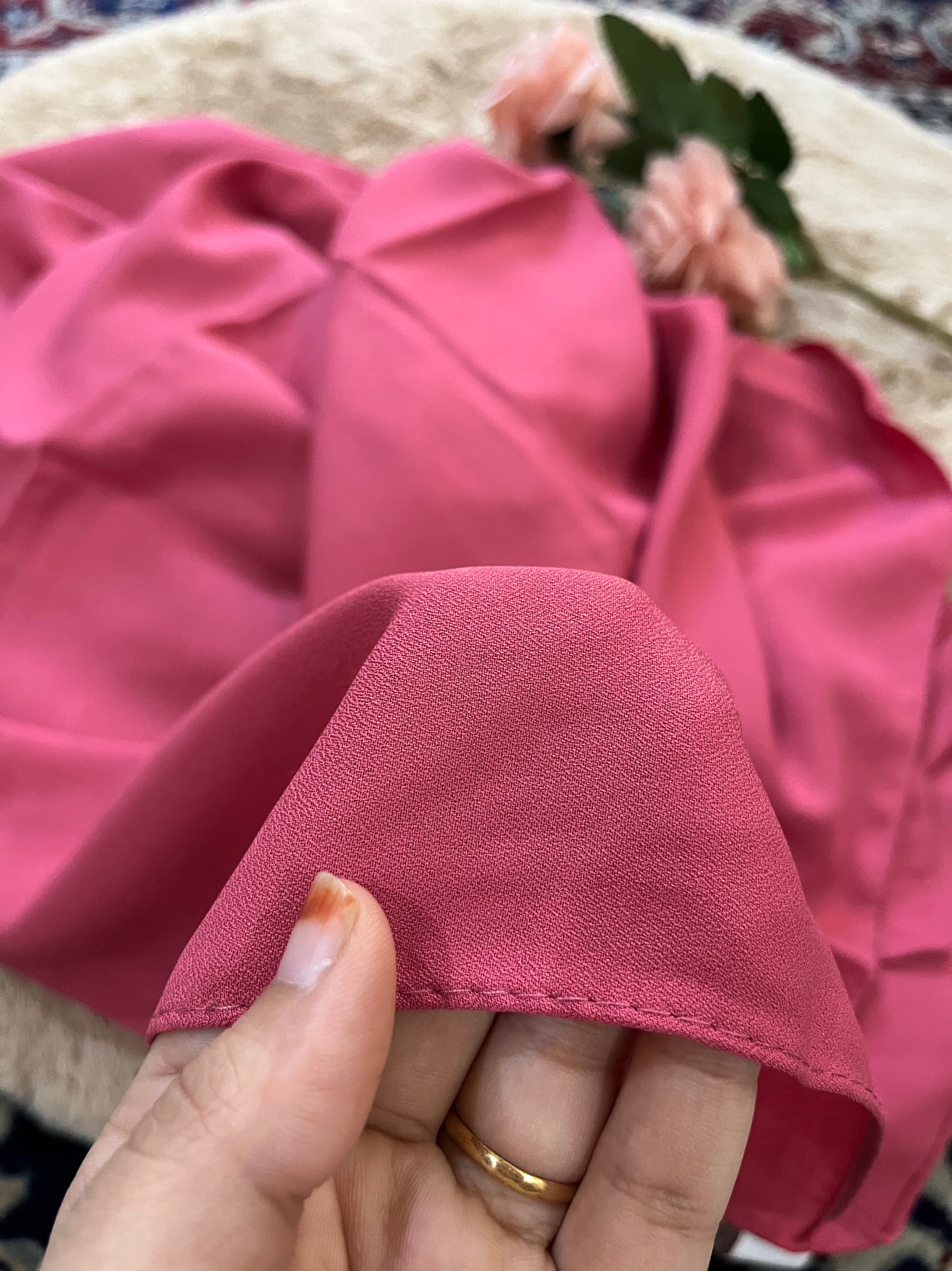 Raspberry Pink | Matte Chiffon Hijab - Elegance Redefined | 180*75 Size