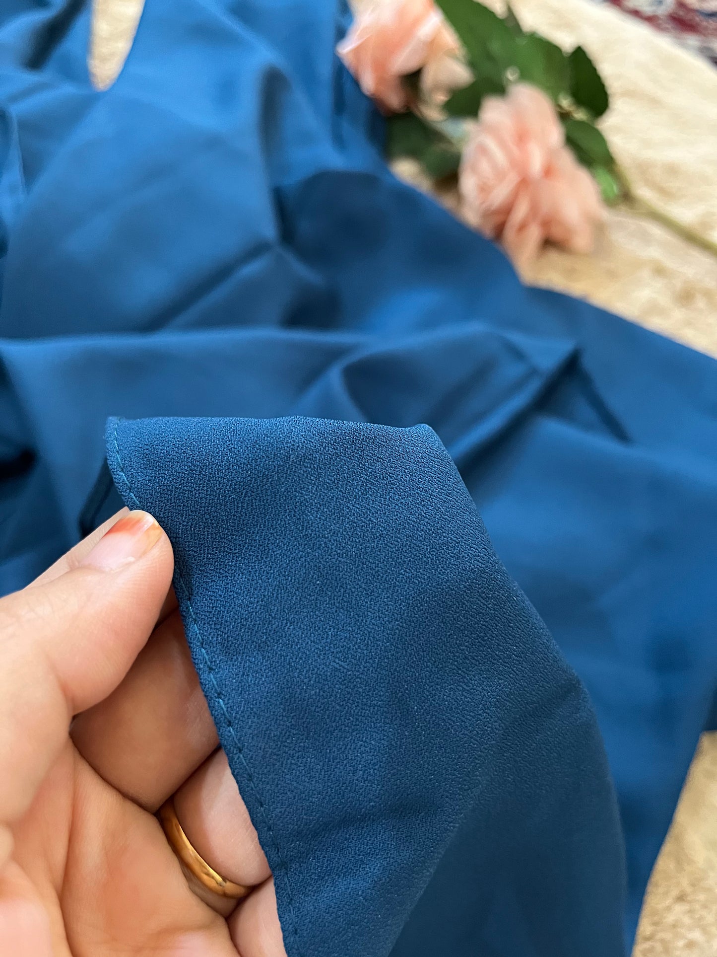 Cobalt Blue | Matte Chiffon Hijab - Elegance Redefined | 180*75 Size