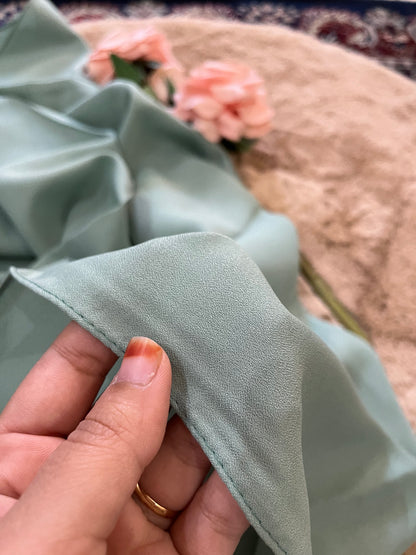 Cruise Blue | Matte Chiffon Hijab - Elegance Redefined | 180*75 Size
