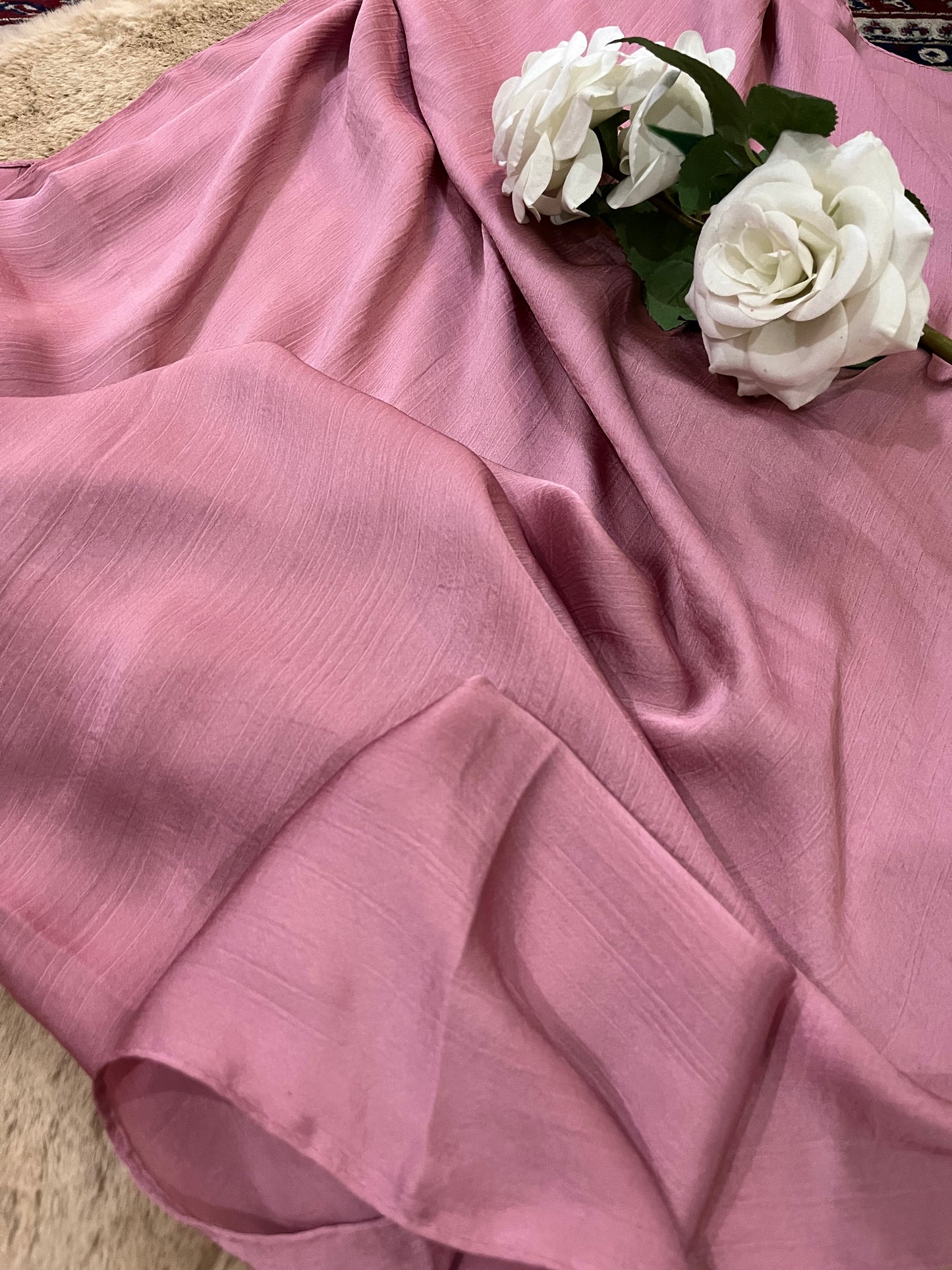 Candy Floss Pink Shine | Muna Satin Hijab - Elegance Redefined | 180*75 Size