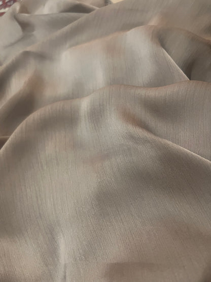 Light Golden Shine | Muna Satin Hijab - Elegance Redefined | 180*75 Size