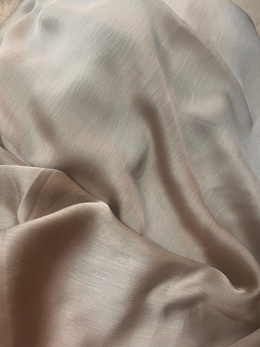 Light Golden Shine | Muna Satin Hijab - Elegance Redefined | 180*75 Size