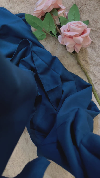 Cobalt Blue | Matte Chiffon Hijab - Elegance Redefined | 180*75 Size
