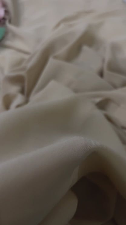 Basic White | Heavy Chiffon Hijab - Elegance Redefined | 180*75 Size